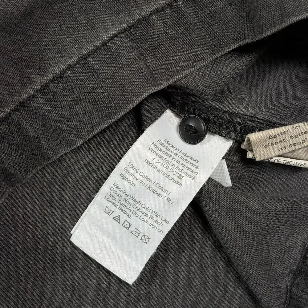 Madewell Women's M Denim Button Front‎ Long Vest Gray Wash Bikerchic